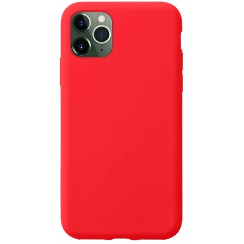 Cellular Line Sensation silikonska maskica za iPhone 11 Pro Max crvena