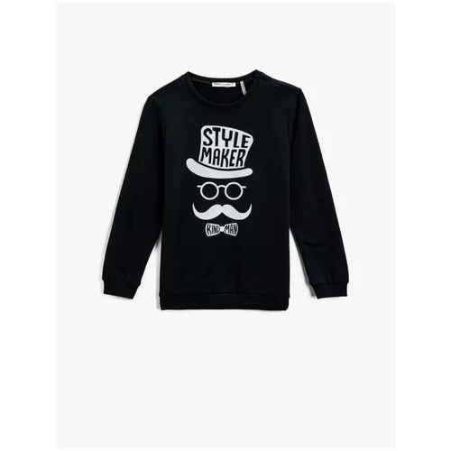 Koton Printed Sweatshirt Crew Neck Long Sleeve