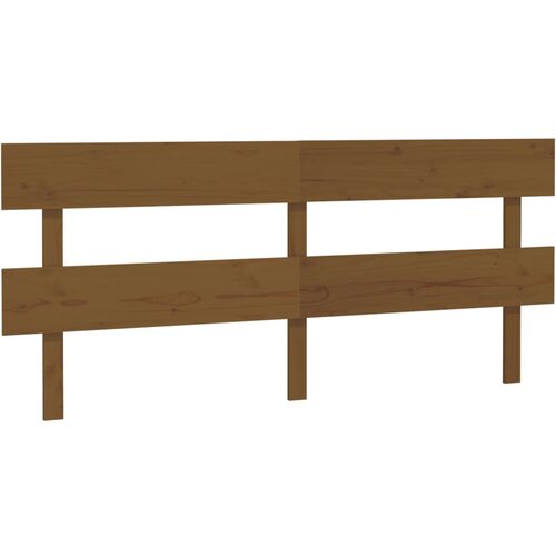 Maison Chic posteljno vzglavje - vzglavna omarica - nočna omarica medeno rjavo 184x3x81 cm trdna borovina, (21707386) Cene