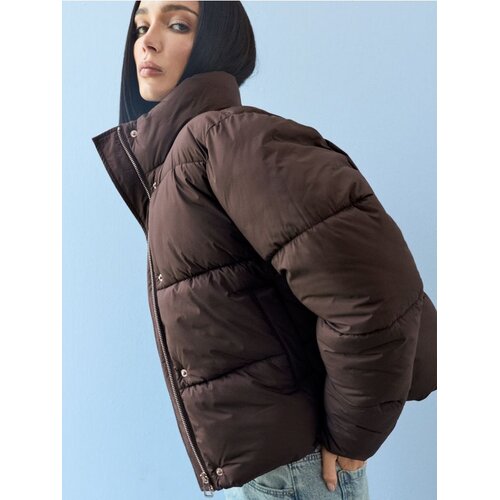 Sinsay Kvalificirana puffer jakna s visokim ovratnikom Slike