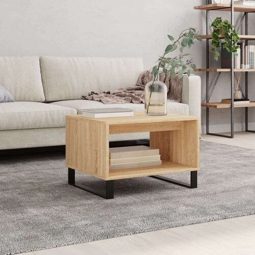 VidaXL Stolić za kavu boja hrasta sonome 60x50x40 cm konstruirano drvo Slike