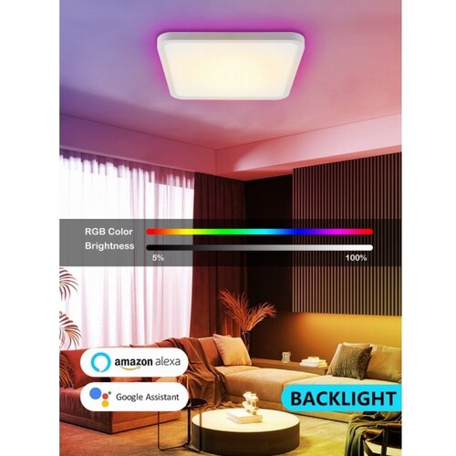  Immax NEO 07168-W40-LED RGB+CCT prigu&amp;scaron;iva svetiljka 50W/230V Wi-Fi Tuya bela + daljinski upravljač Slike