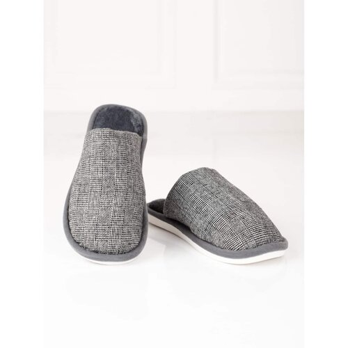 SHELOVET Light men's slippers gray Cene