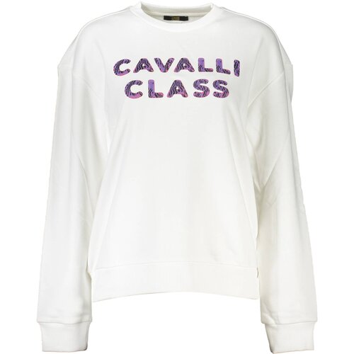 Cavalli Class SWEATSHIRT WITHOUT ZIP WOMAN WHITE Slike