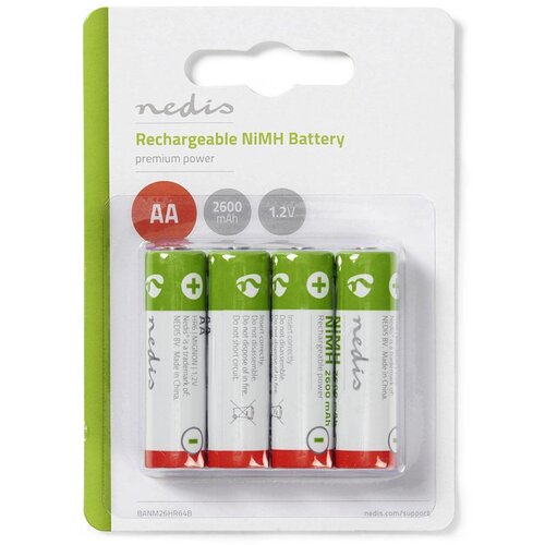Verbatim NEDIS AA polnilne baterije 2600 mAh paket 4 enote, (21703451) Cene