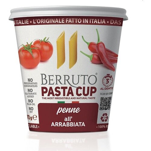 PASTA BERRUTO Penne u pikantnom sosu Pastacup 70g Cene
