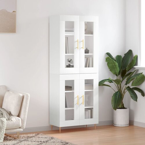 vidaXL Visoka komoda bijela 69 5x34x180 cm konstruirano drvo Cijene