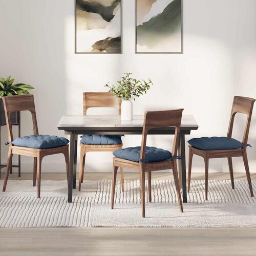  Jastučići za sjedenje 4 pcs Plava 40 x 40 x 6 cm Cene