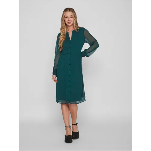 Vila Green Ladies Shirt Dress Falia - Ladies