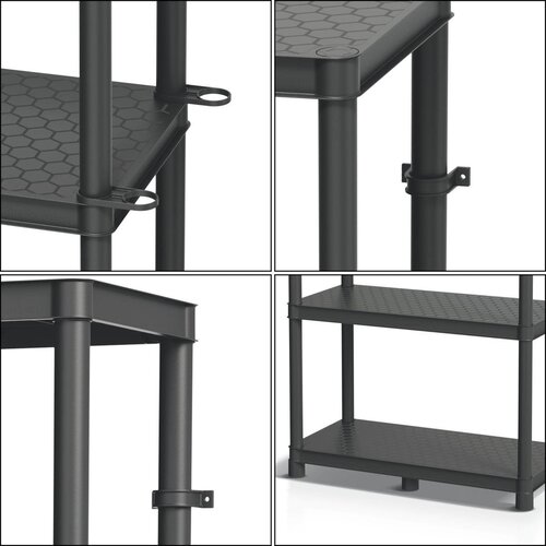 KISTENBERG Stackaro Solid 60 KSS60L4HD plastična omara 58 &amp;times; 28 &amp;times; 131,5 cm &amp;ndash; nosilnost 185 kg Slike