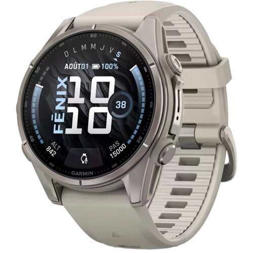 Garmin Pametna ura Fenix 9 43 mm s sivim silikonskim trakom, (5000522923) Slike
