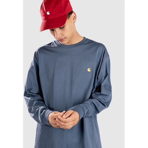 Carhartt WIP Chase Majica z dolgimi rokavi icesheet / gold Cene