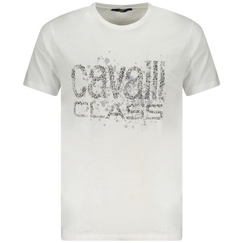 Cavalli Class Mu&amp;scaron;ka Majica Kratkih Rukava Bijela Slike