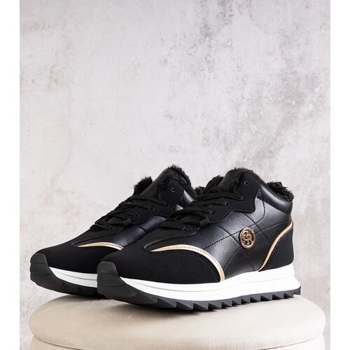 Gemre Black insulated high-top sneakers Mikaela Cene