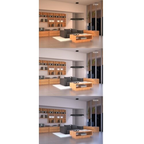  Immax NEO 07209L-LED Prigu&amp;scaron;iva svetiljka PASTEL LED/53W/230V 60cm crna Tuya+daljinski upravljač Slike