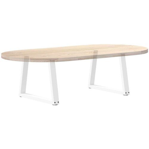  Noge za blagovaonski stol V-oblika 2 kom bijele 60x(42-43 3) cm Slike