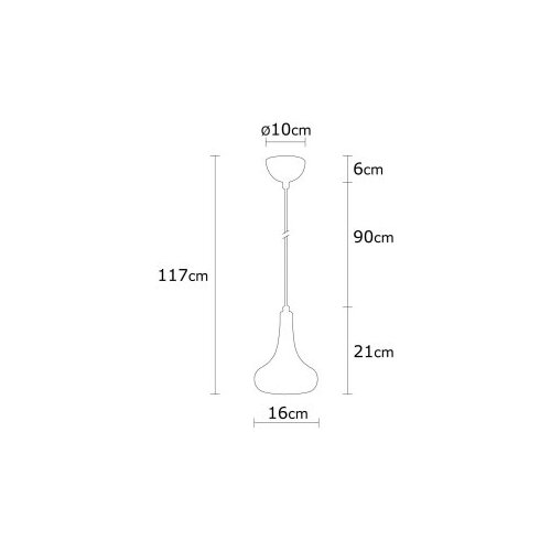 Opviq Luster Berceste-N-1366, 117cm, 16 cm, E27 Cijene
