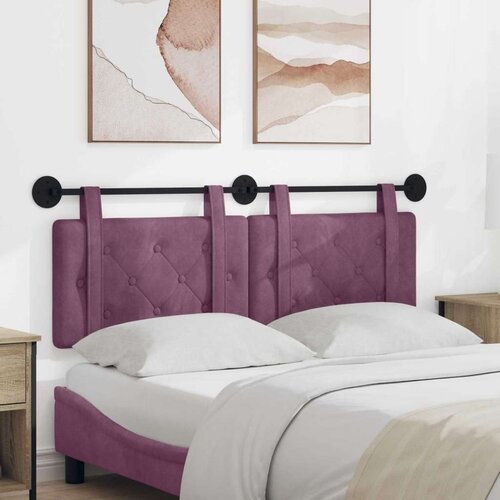  Držeće uzglavlje Zidne Ljubičasta 130 x 55 x 5 cm Baršun - Ljubičasta 120 cm bez LED Cene