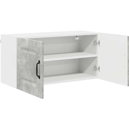 VidaXL zidni kuhinjski ormarić s policom betonski sivi 80 x 31 x 40 cm Slike