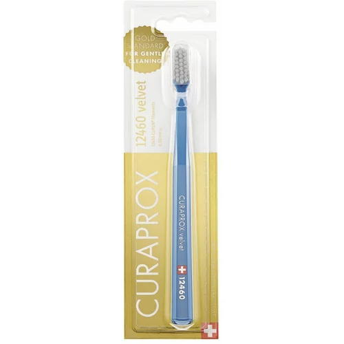 Curaprox 12460 Velvet Toothbrush izjemno mehka zobna ščetka z ravno rezanimi vlakni 1 kos