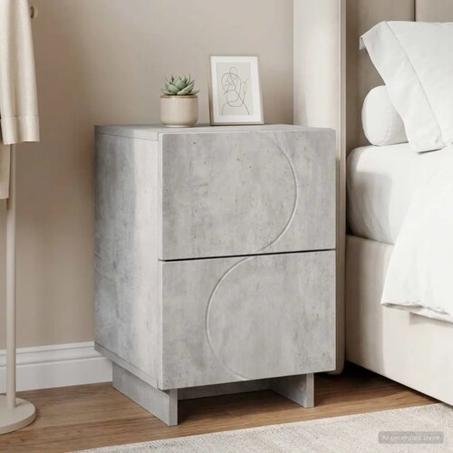  Noćni ormar Betonska siva 33 5 x 34 5 x 50 cm Konstruirano drvo - Betonska siva 1 Cijene