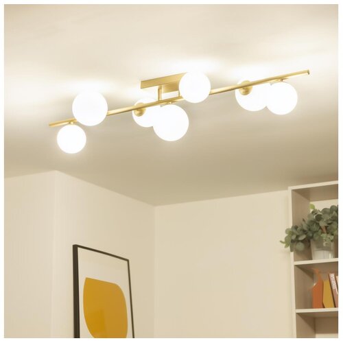 Brilagi LED plafonski luster MILLA 7xG9/3W/230V zlatna/bela Slike