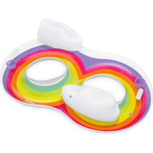 Rainbow Dreams prsten za plivanje za 2 osobe s naslonom za glavu 186 x 116 cm - 1 kom Slike