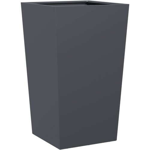 Maison Chic Vrtno korito - Greda - Cvetlični Lonec antracit 45x45x75 cm jeklo, (21790046) Cene