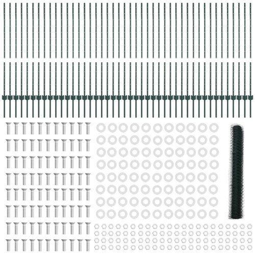  Heksagonalna ograda s stubom 100 x 1,2 m Čelik premazan PVC-om Slike
