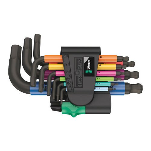 Wera 950/9 hex-plus multicolour set imbus ključeva, metrički, black laser, 9 komada ( 133164 ) Cene