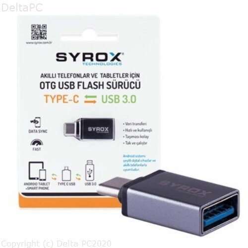 Syrox USB 3.0 TypeC OTG Konverter USB TypeC m-USB A z Slike