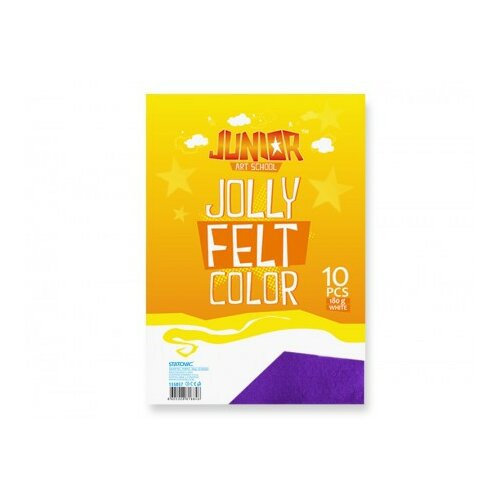 Jolly Color Felt, fini filc, ljubičasta, A4, 10K ( 135057 ) Slike