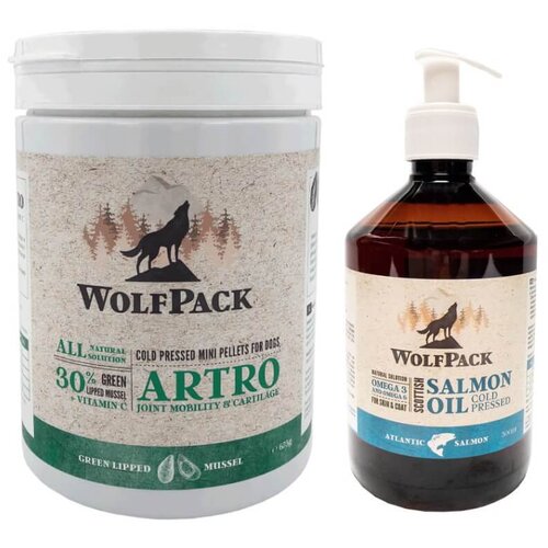 WolfPack paket - Artro 675 g + lososovo olje 500 ml Slike