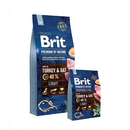 Brit Premium by Nature Light - hrana za pse sa ćuretinom i ovsom za regulaciju telesne težine (3kg, 15kg) 15kg Cene