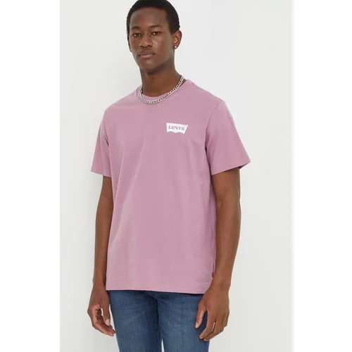 Levi's Kratka majica moški, roza barva