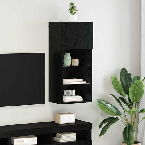 TV ormar za montažu na zid Zidne Crni hrast 40,5 x 30 x 90 cm Cijene