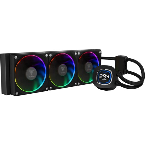  hlađenje vodenog procesora RGB Chione M4 360, crna Cijene