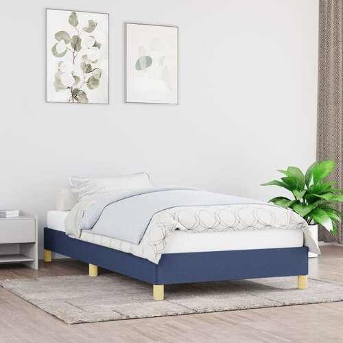  Posteljni okvir moder 90x190 cm blago Slike