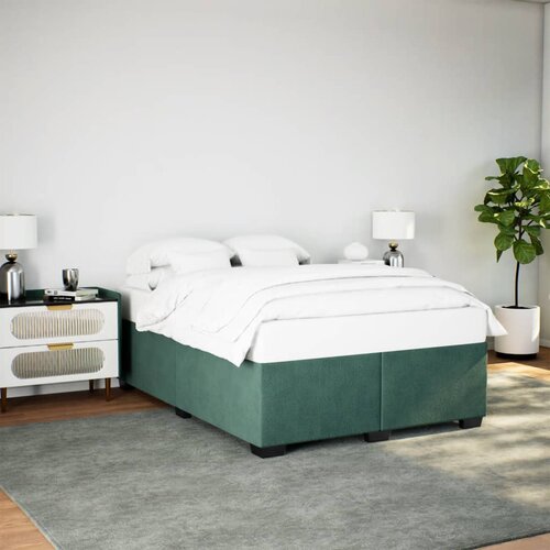 Furnova Posteljni okvir brez vzmetnice temno zelen 160x200 cm žamet, (21936211) Slike