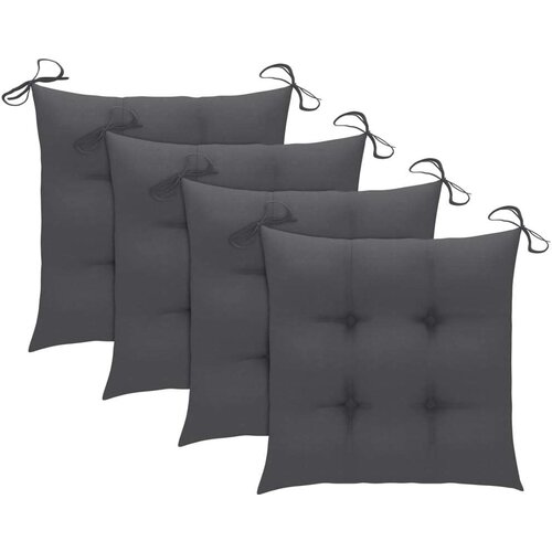  Jastuci za stolice 4 kom antracit 50x50x7 cm od tkanine Oxford Slike