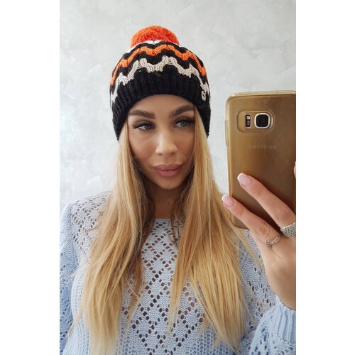 Kesi Women's cap Laila K283 black + orange neon Cijene