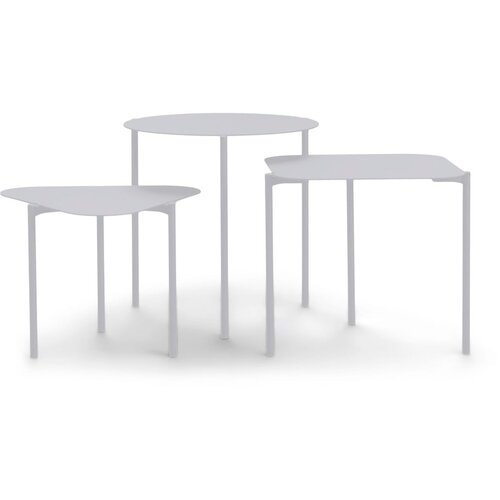 Spinder Design Metalni okrugli pomoćni stolići u setu 3 kom 46.5x46.5 cm Do-Re-Mi – Cijene