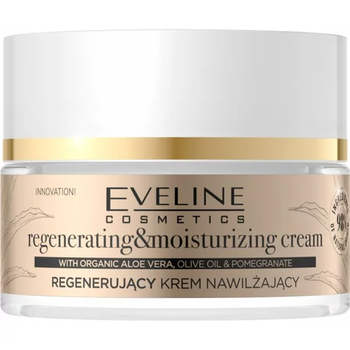Eveline Cosmetics Organic Gold regeneracijska in vlažilna krema z aloe vero 50 ml