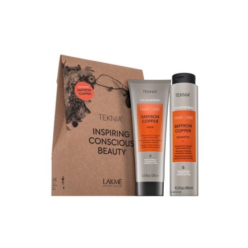 Lakmé Teknia Color Refresh Saffron Copper Pack šampon + maska za oživljavanje bakrenih nijansi 300 ml + 250 ml Cijene
