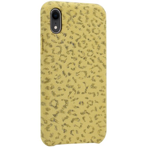  Maska za iPhone XR žuta Leopard Cene