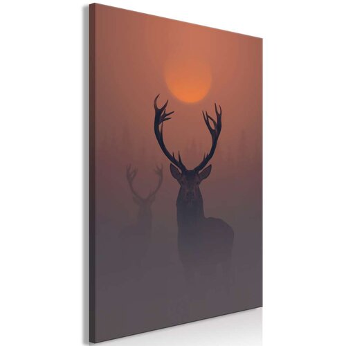  Slika - Deers in the Fog (1 Part) Vertical 60x90 Cene