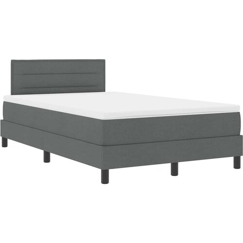  Krevet s opruga kutije Tamno siva 120 x 200 cm tkanina Slike