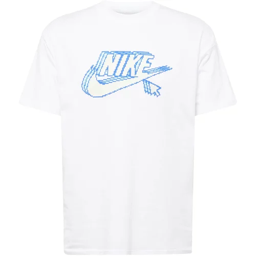 Nike Sportswear Majica 'Futura' svetlo modra / bela