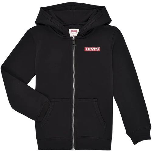 Levi's Puloverji LVN BOXTAB FULL ZIP HOODIE Črna