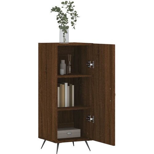  Komoda boja smeđeg hrasta 34,5 x 34 x 90 cm konstruirano drvo Slike